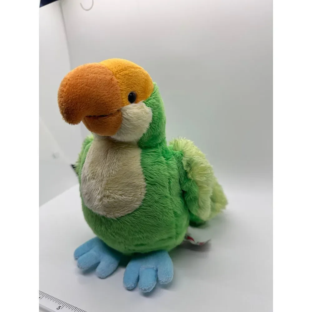 Ganz Webkinz Plush Stuffed Bird‎ Parakeet Green,Orange,Blue 8